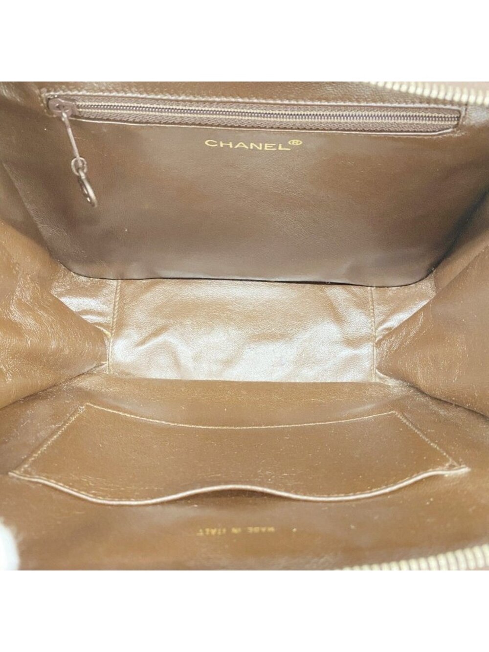 Chanel Handbag Suede Brown Silver - Picture 4 of 10